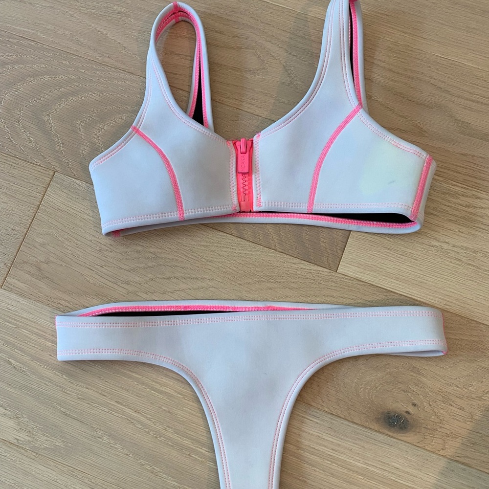 Neoprene Hoka Swimwear thong bikini.